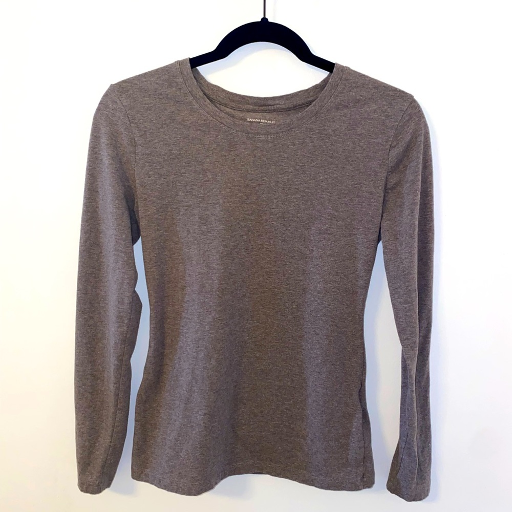 Banana Republic brown long sleeve shirt